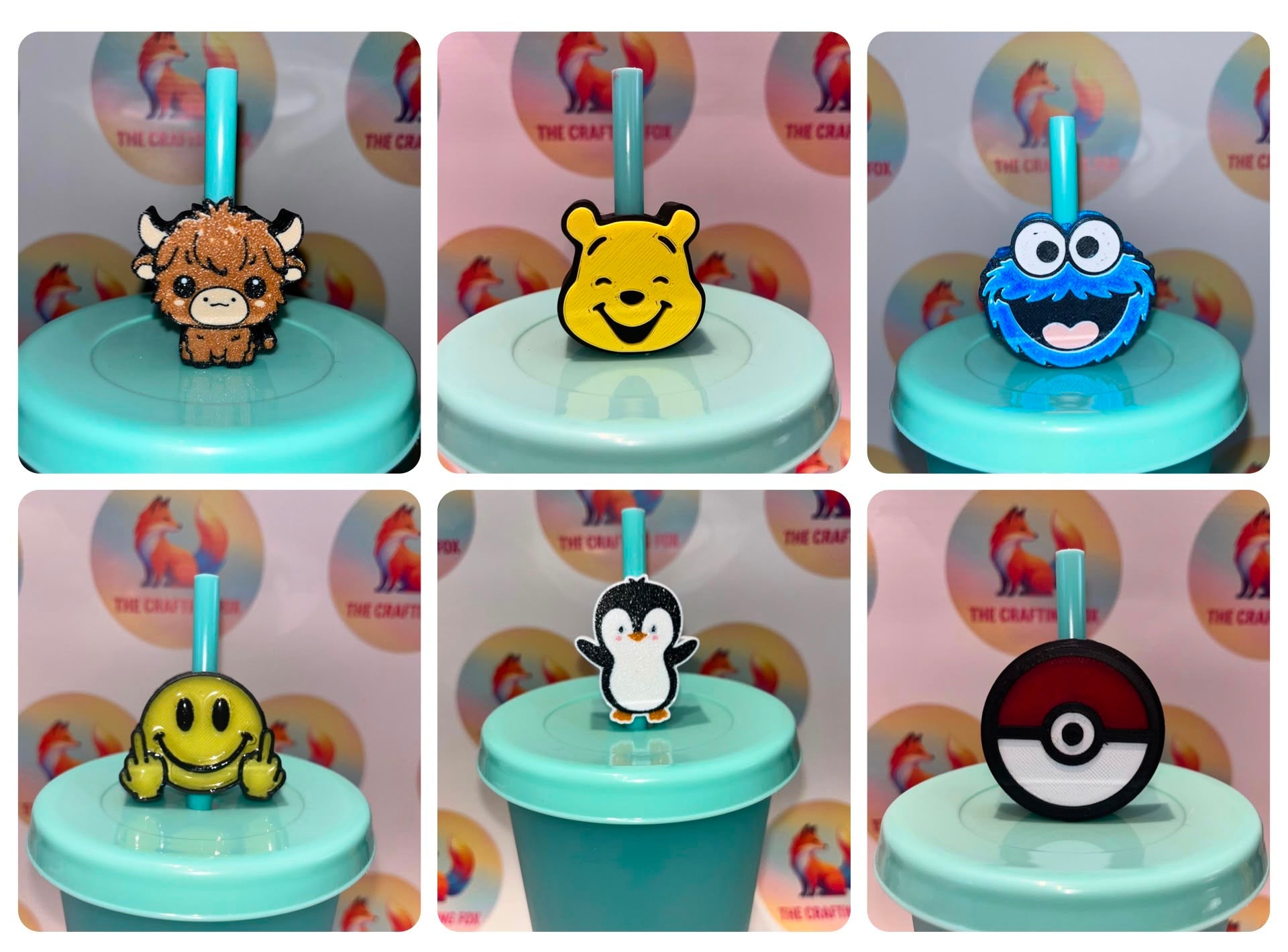 3d printed straw topper