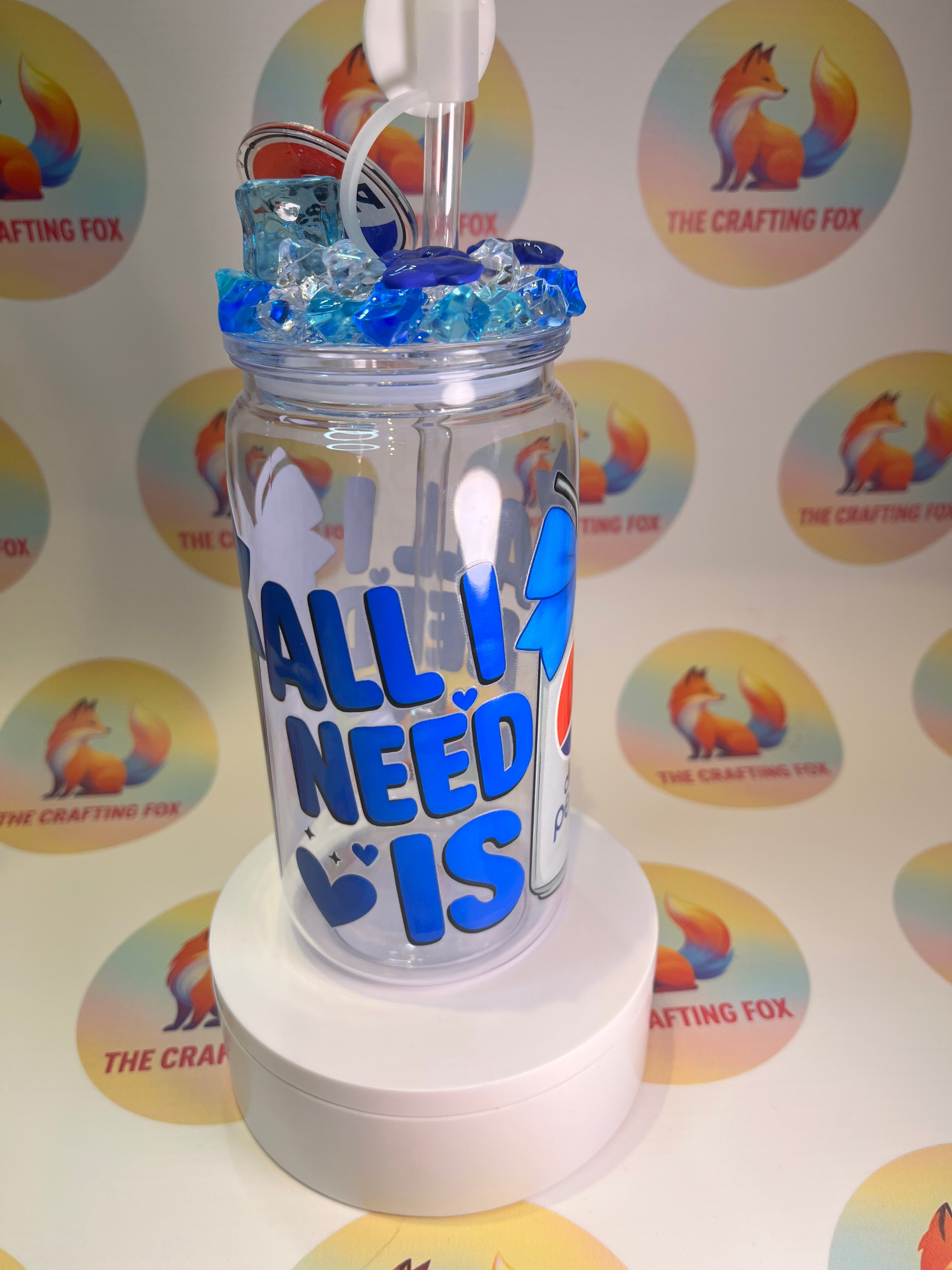 Diet Pepsi 16oz acrylic tumbler