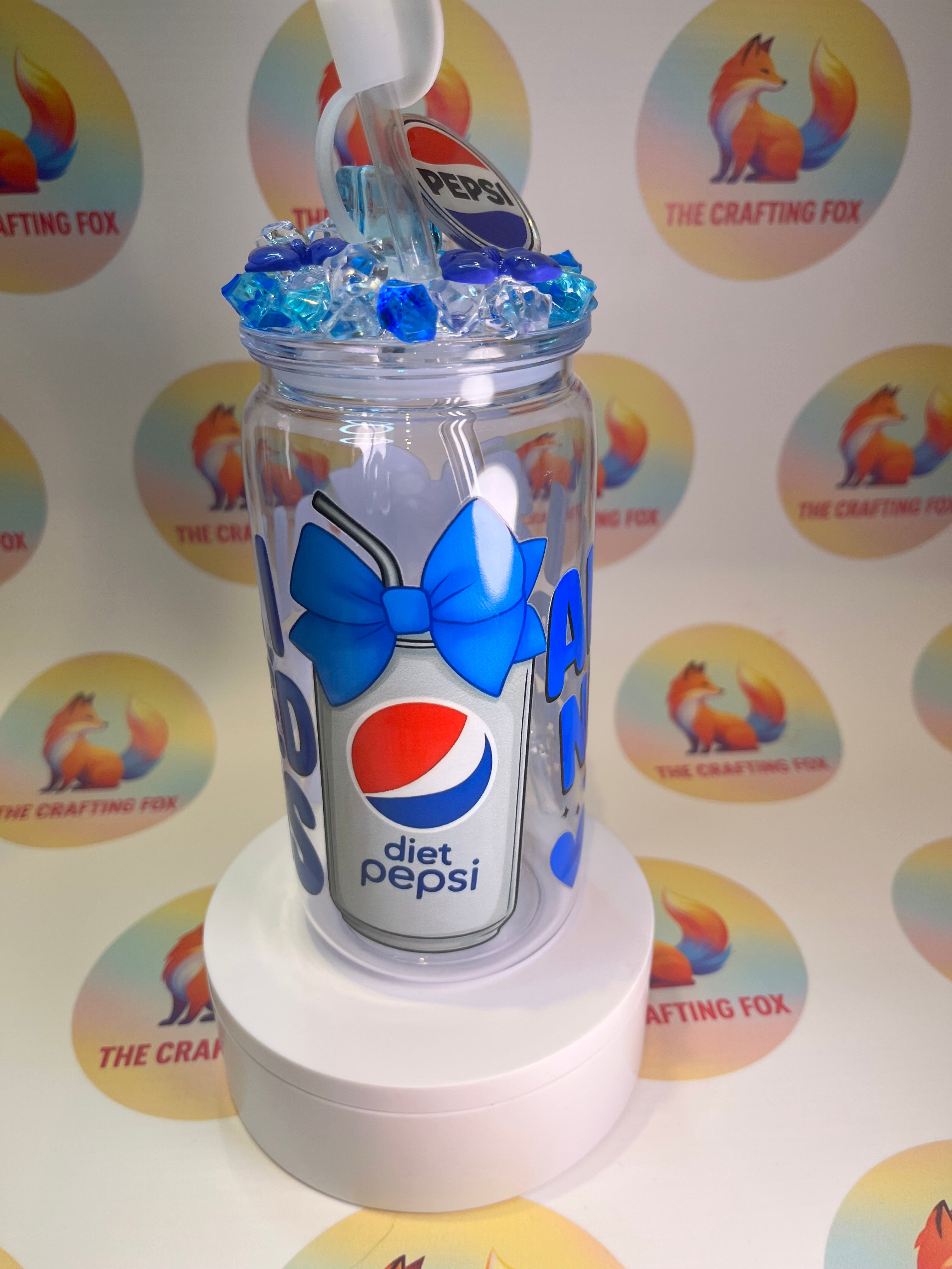 Diet Pepsi 16oz acrylic tumbler