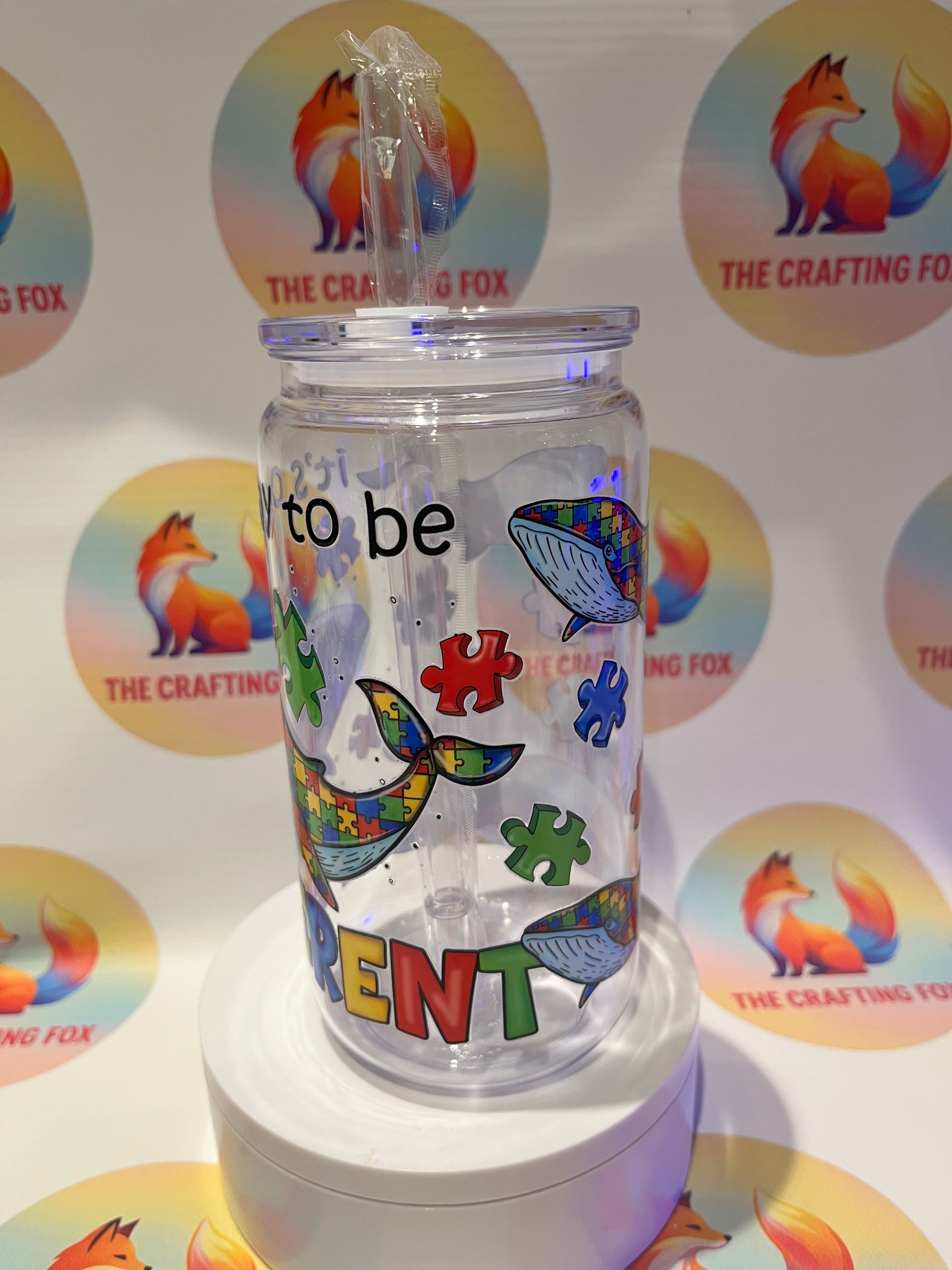 ‘It’s okay to be different’ 16oz acrylic tumbler