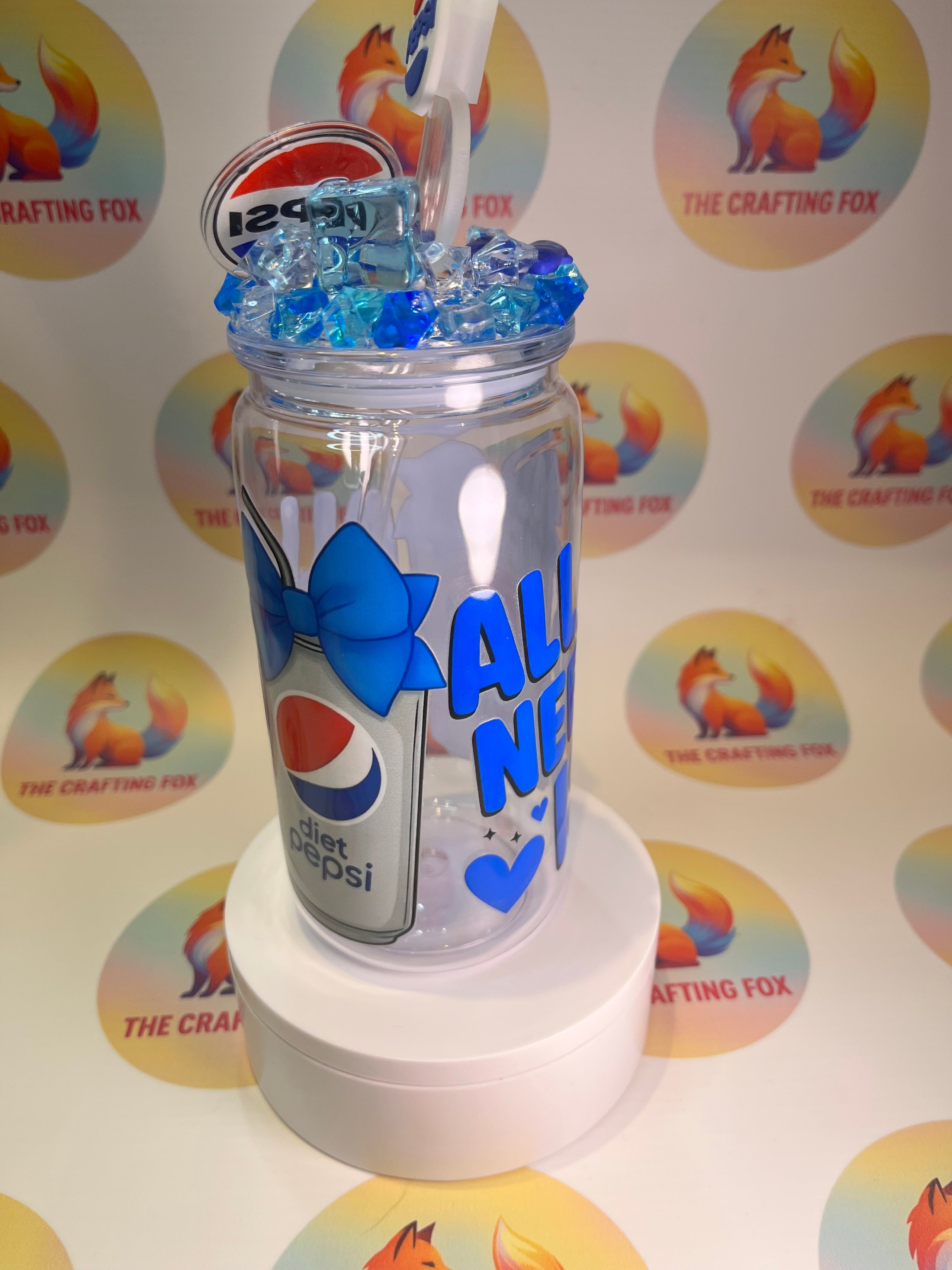 Diet Pepsi 16oz acrylic tumbler