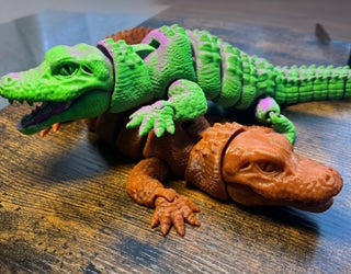3d printed crocodile