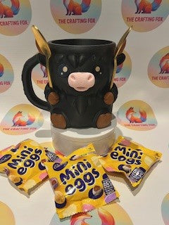 3d printed highland cow ice cream cup
